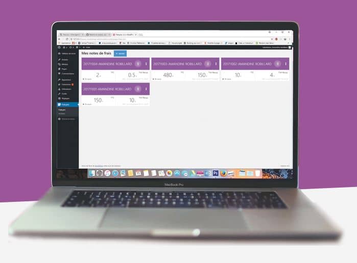 Extension WordPress pour notes de frais FRAIS.PRO