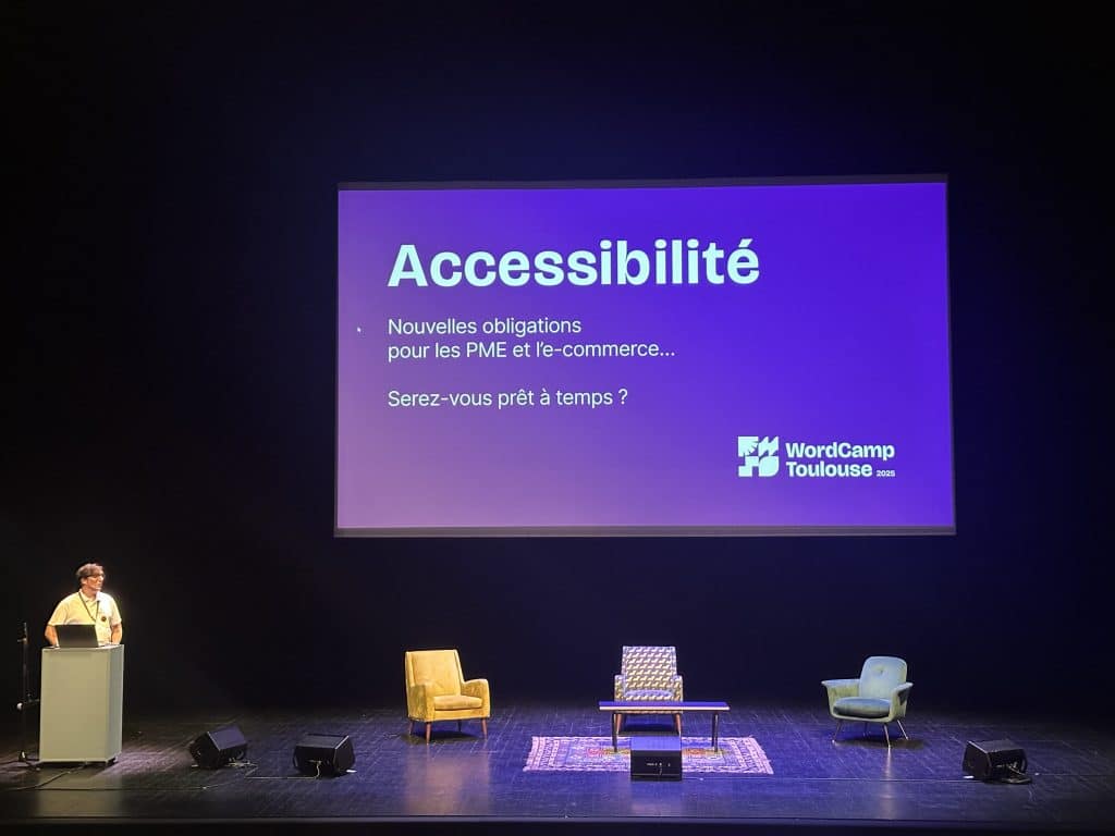 Conférence Wordcamp Toulouse 2025 L'accessibilité