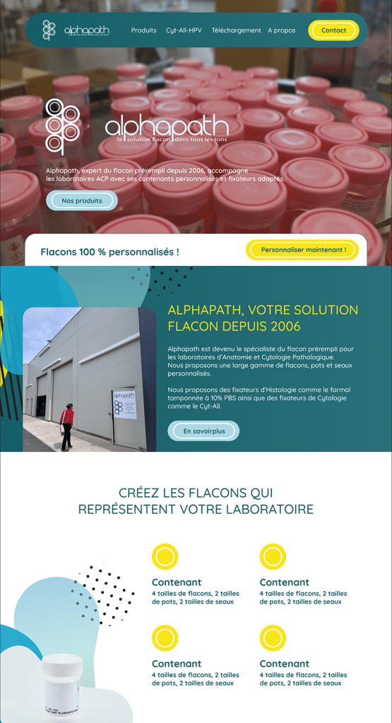Alphapath estspécialiste  du flacon prérempli pour les laboratoires d’Anatomie et Cytologie Pathologique.