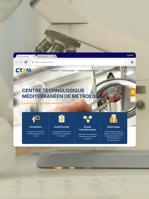 Vue site internet CT2M