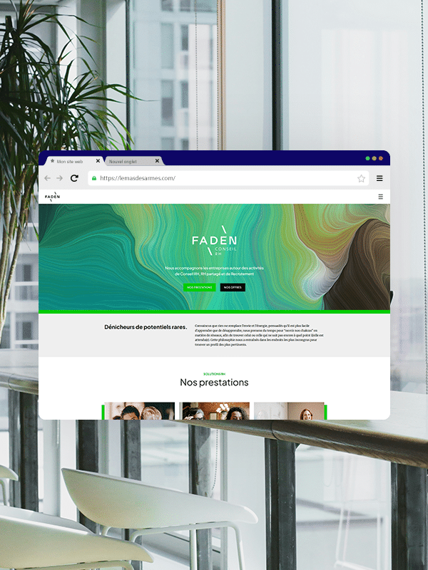 Mockup site Faden