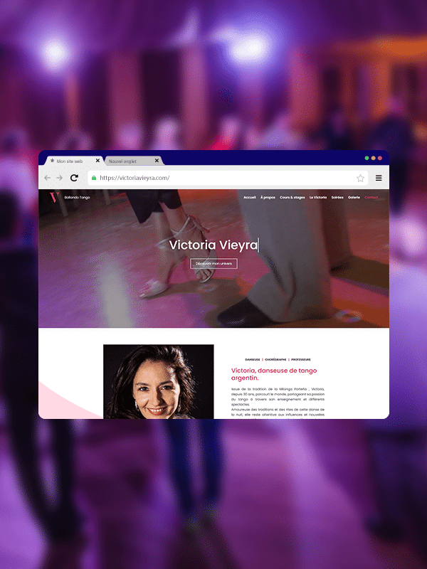 Mockup site Victoria Vieyra