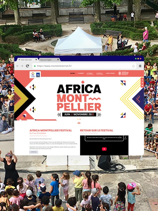 Site internet Sommet Afrique France à Montpellier