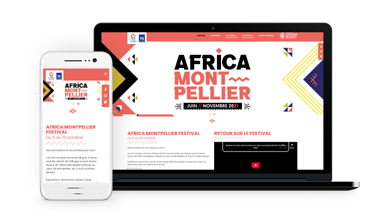 Site internet Sommet Afrique France à Montpellier